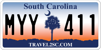 SC license plate MYY411