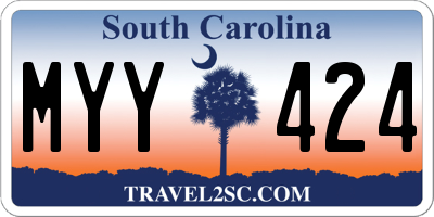 SC license plate MYY424