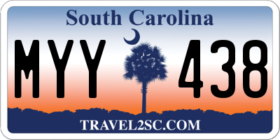 SC license plate MYY438
