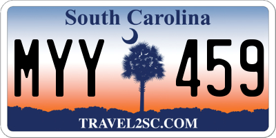 SC license plate MYY459