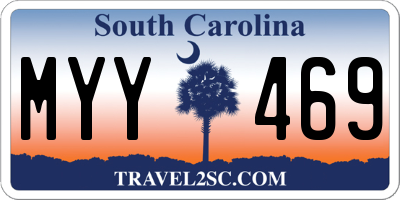 SC license plate MYY469