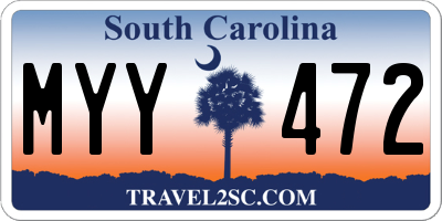 SC license plate MYY472