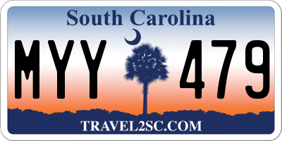 SC license plate MYY479