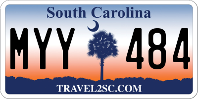 SC license plate MYY484