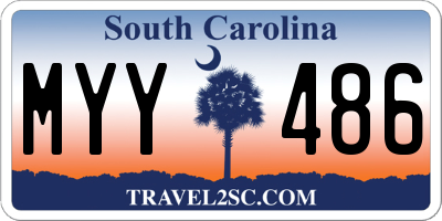 SC license plate MYY486