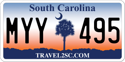 SC license plate MYY495