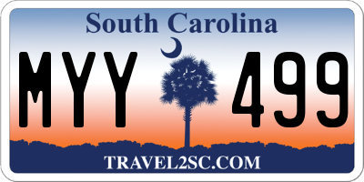 SC license plate MYY499