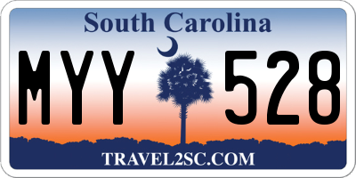 SC license plate MYY528