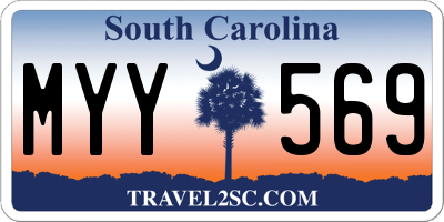 SC license plate MYY569