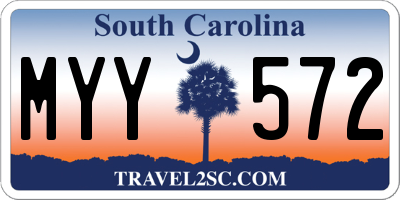 SC license plate MYY572
