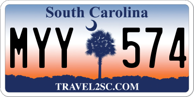 SC license plate MYY574