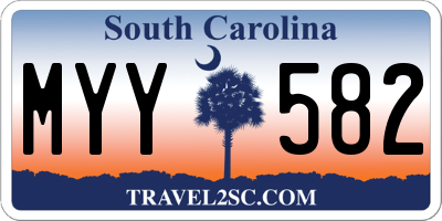 SC license plate MYY582