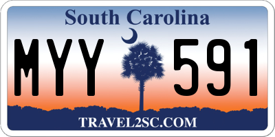 SC license plate MYY591