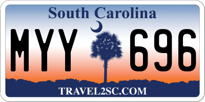 SC license plate MYY696