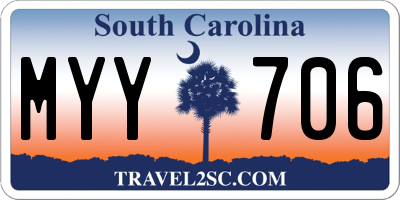 SC license plate MYY706