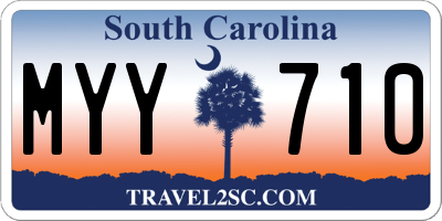SC license plate MYY710