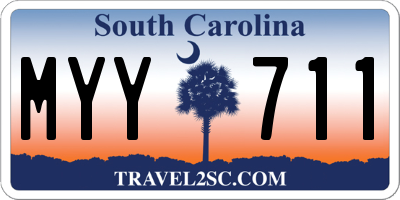 SC license plate MYY711