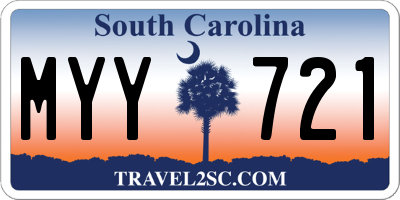 SC license plate MYY721
