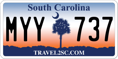 SC license plate MYY737