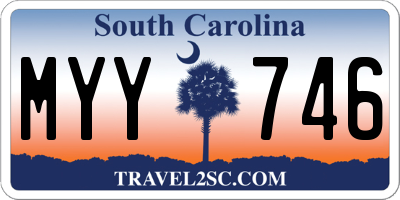 SC license plate MYY746