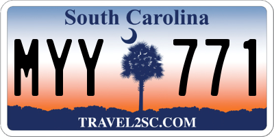 SC license plate MYY771
