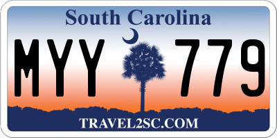 SC license plate MYY779