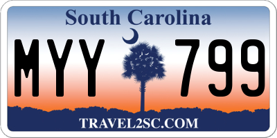 SC license plate MYY799