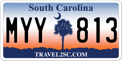 SC license plate MYY813