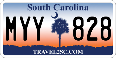 SC license plate MYY828