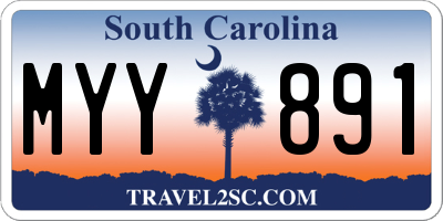 SC license plate MYY891