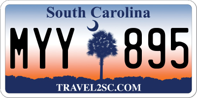 SC license plate MYY895