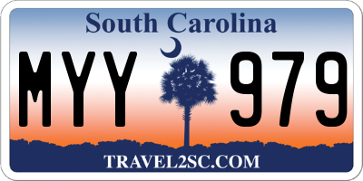 SC license plate MYY979
