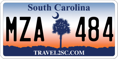 SC license plate MZA484