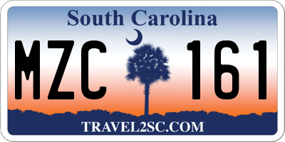 SC license plate MZC161