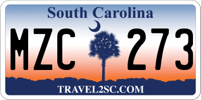 SC license plate MZC273