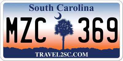 SC license plate MZC369