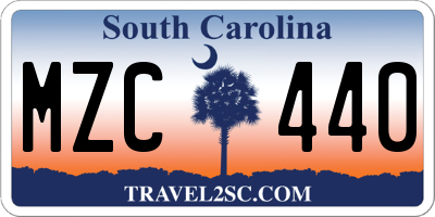 SC license plate MZC440