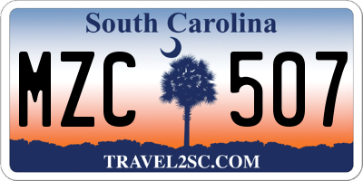 SC license plate MZC507