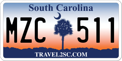 SC license plate MZC511