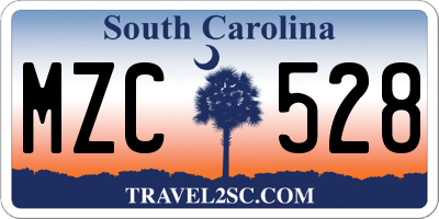 SC license plate MZC528
