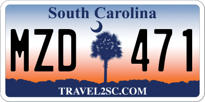 SC license plate MZD471