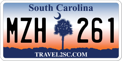 SC license plate MZH261