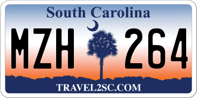 SC license plate MZH264