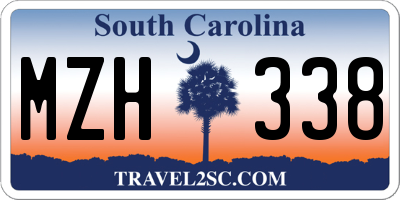 SC license plate MZH338