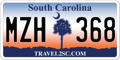 SC license plate MZH368