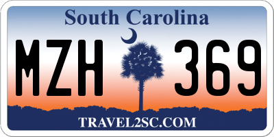 SC license plate MZH369