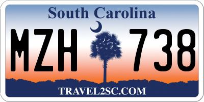 SC license plate MZH738