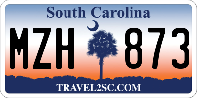 SC license plate MZH873