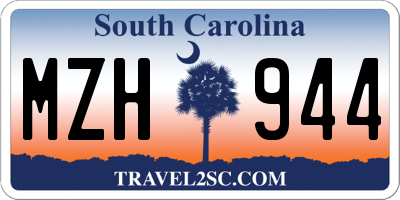 SC license plate MZH944