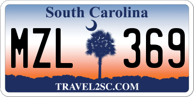 SC license plate MZL369